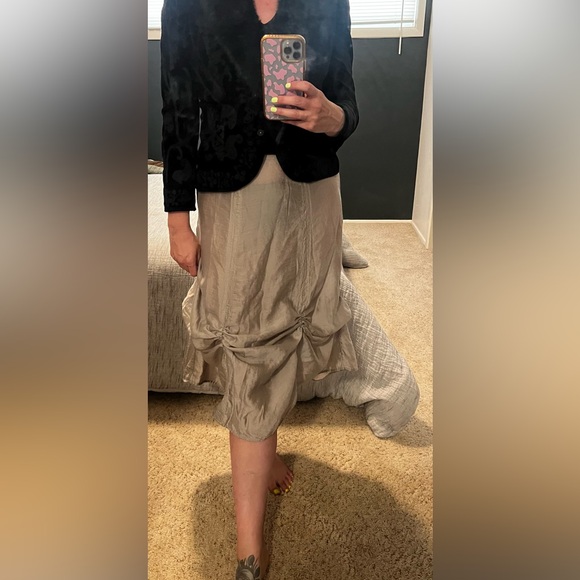 Vintage 90s Y2K Tie Up Parachute Skirt - Picture 12 of 16